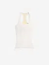 Jacquemus Top Scala Viscose In Beige