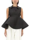 Jacquemus Top "shoulder" In Black