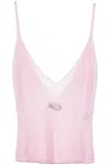 Jacquemus Top 'the Shoulder Knit In Pink