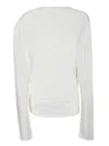 Jacquemus White Wrap-top With Long Sleeves