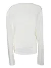 Jacquemus White Wrap-top With Long Sleeves In White