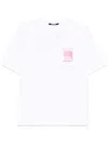 Jacquemus Classic Crew Neck T-shirt With Transparent Chest Pocket In White