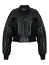 Jacquemus Women Black Grained Lambskin Leather The Tore Jacket In Multi