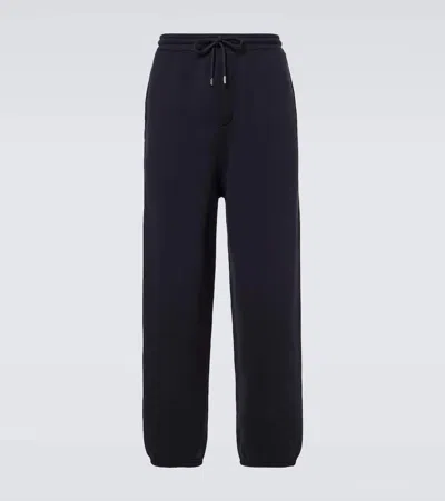 Jacquemus Mens Navy Le Jogging Torneo Brand-patch Cotton Jogging Bottoms In Blue