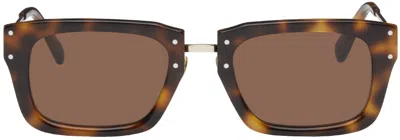 Jacquemus Mens Multi Brown Les Lunettes Soli Acetate Sunglasses