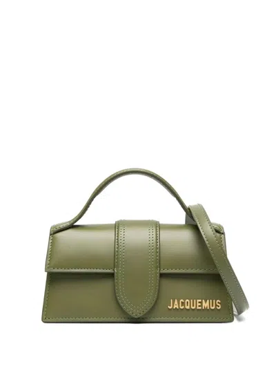 Jacquemus Versatile Single Strap Shoulder Bag With Foldover Top In Green