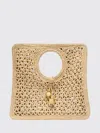 Jacquemus Small The Spiaggia Circular-handle Crochet Tote Bag In Nude