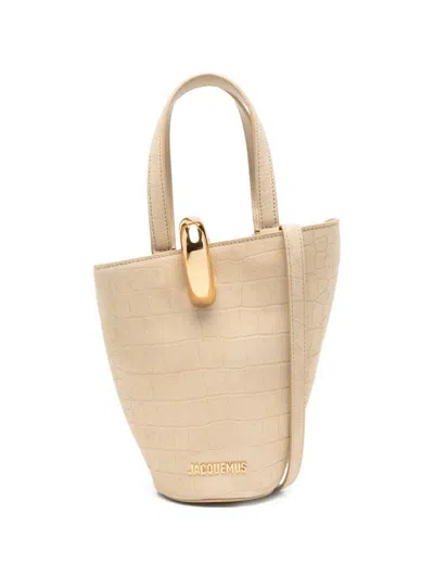 Jacquemus Tote Le Petit Bambola Suede Beige Sim Coc