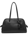 Jacquemus Bowling Bag Leather Tourism In Black