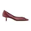 Jacquemus Tourni B Pumps In Burgundy