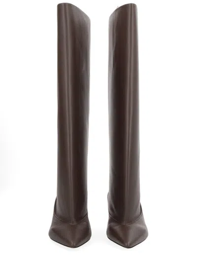 Jacquemus Tourni Boot In Brown