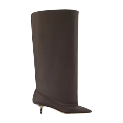 Jacquemus Tourni H Boots In Brown