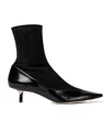 Jacquemus Tourni High-heeled Ankle Boots In Black