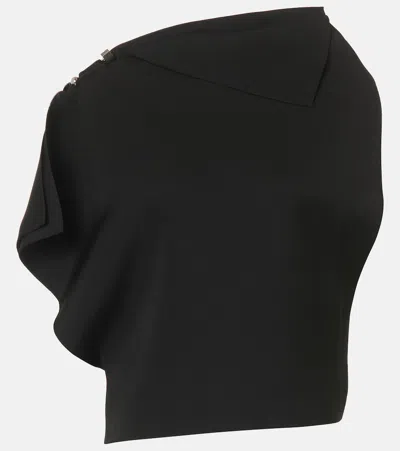 JACQUEMUS TRAPÈZE ASYMMETRIC DRAPED TOP