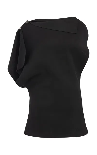 JACQUEMUS TRAPEZE DRAPED MINI DRESS