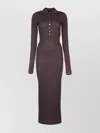 Jacquemus Trapeze Trench Dress Long Sleeves In Brown