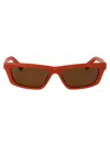 Jacquemus Rectangle-frame Sunglasses In Red