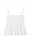 Jacquemus Top Le Haut Traversin White With V-neck And Ruffle Details In Cotton For Women In White