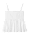 Jacquemus Top Le Haut Traversin White With V-neck And Ruffle Details In Cotton For Women In White