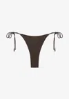 Jacquemus Brown Triangle Bikini Bottom In Brown