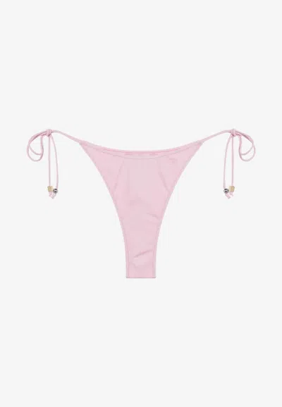 Jacquemus Triangle Bikini Bottoms In Pink