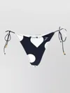 Jacquemus Triangle Bikini Briefs Tie Side Heart Pattern In Multi