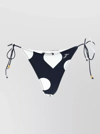 Jacquemus Triangle Bikini Briefs Tie Side Heart Pattern In Multi