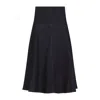 Jacquemus Triangle De-nimes Midi Skirt Women In Black
