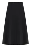 Jacquemus Triangle Flared Skirt In Black