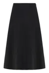 Jacquemus Triangle Flared Skirt In Black