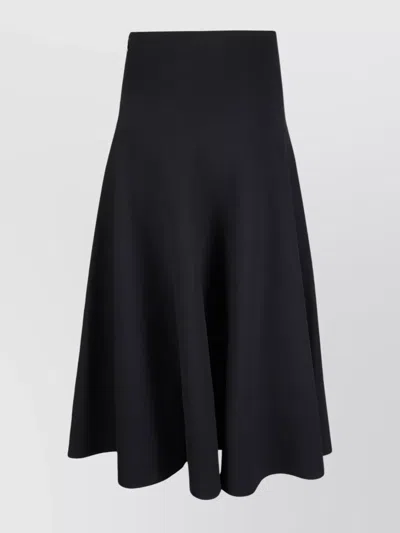 JACQUEMUS TRIANGLE MIDI SKIRT FLARED HEM