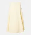 Jacquemus Triangle Midi Skirt In Yellow