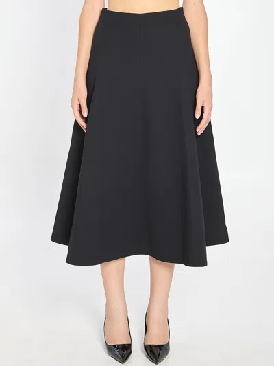 Jacquemus Triangle Skirt In Black