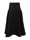 Jacquemus Triangle Flared Skirt In Black