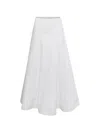 Jacquemus La Jupe Triangle Cotton-blend Midi Skirt In White