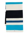 Jacquemus Tricolour Scarf In Blue