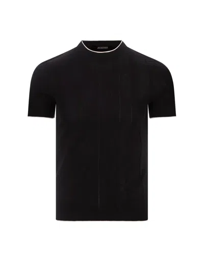 Jacquemus Men's Le Tshirt Tricot In Black