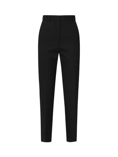 Jacquemus Virgin Wool Straight Trousers In Black