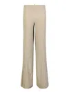 Jacquemus Soffio Flared Trousers In Beige