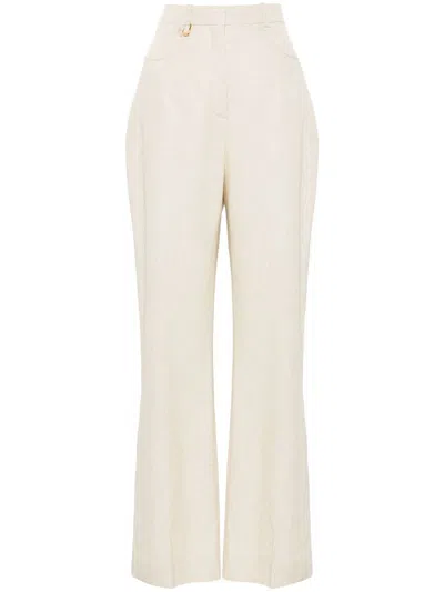 Jacquemus Le Pantalon Sauge Trousers In Neutrals