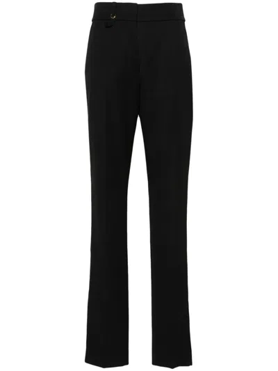 Jacquemus Les Sculptures High Waist Tailored Trousers In Black