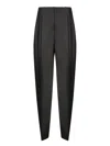 Jacquemus Pleated Curzio Wide-leg Trousers In Black
