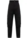 Jacquemus Cargo Gabardine Trousers In Eight In Black