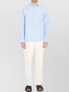 Jacquemus Trousers Cruise Cotton Elasticated Waistband In Blue