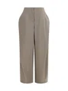 Jacquemus Gray Wool Oves Aries Flared Pants In Gray