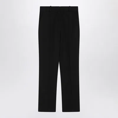 Jacquemus Black Trousers In Cotton Blend