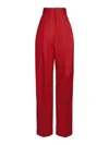 Jacquemus Le Pantalon Curzio Stretch Cotton Pants In Red