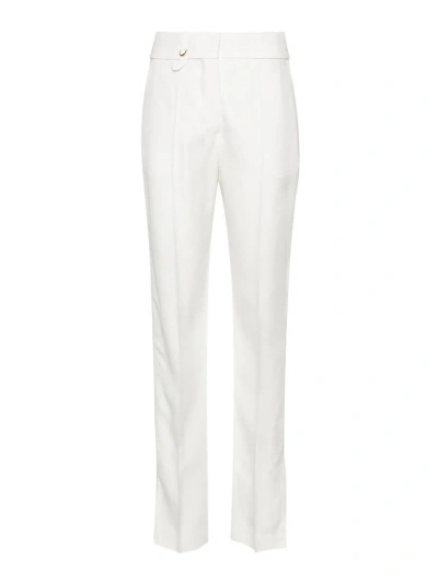 Jacquemus Le Pantalon Tibau Side-slit Slim Pants In Multicolor