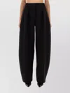 Jacquemus 'le Pantalon Paseo' Black Pants With Belt Loops And Wide Leg