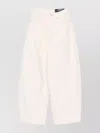 Jacquemus Trousers With Pleated Front And Side Pockets In White